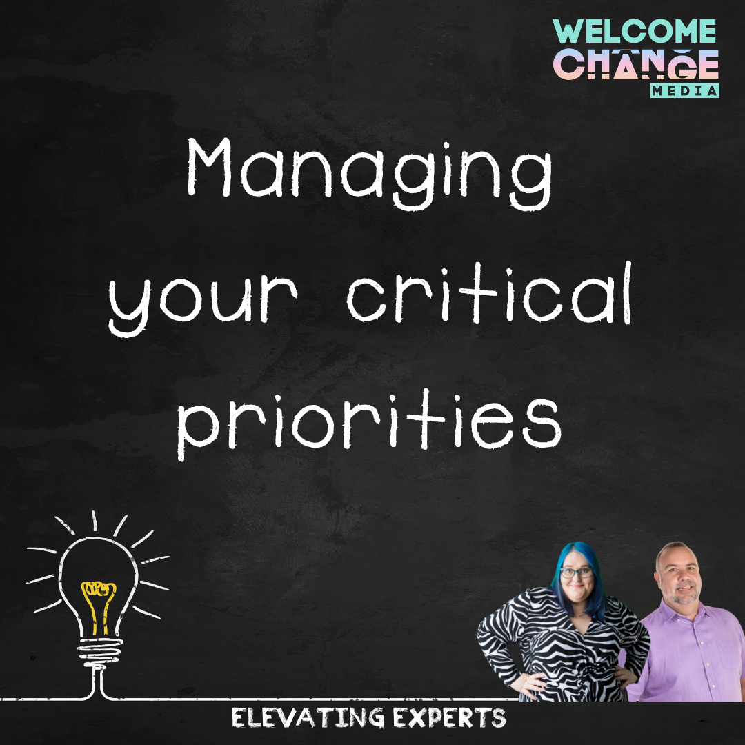 Managing your critical priorities