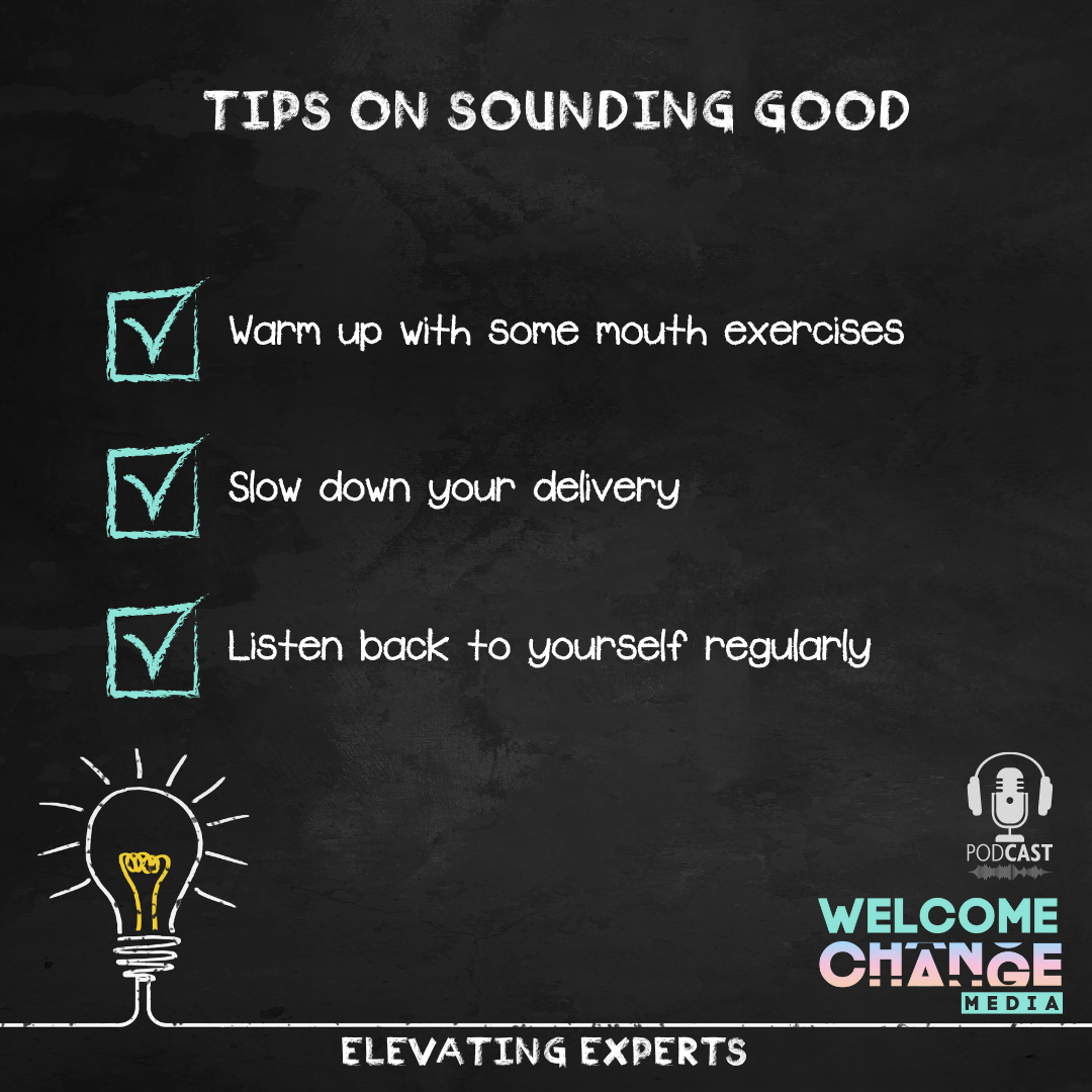 EE2.04 Chalkboard "tips on sounding good"